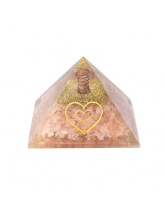 Orgonite pyramid rose...