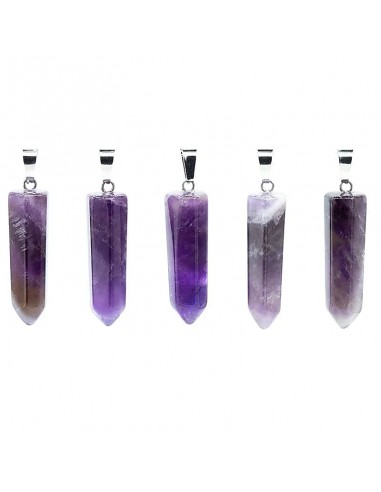 Pendant amethyst facet cut