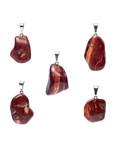 Snakeskin jasper gemstone pendant pin...