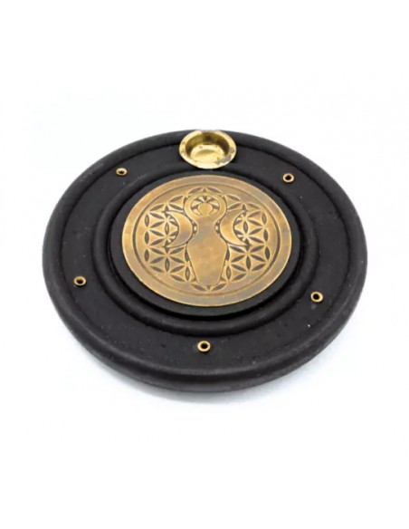 Brucia incensi e coni Dea e Fiore della Vita