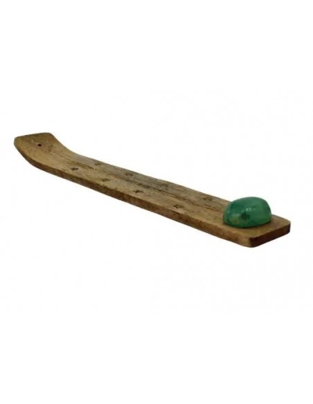 Brucia incensi in legno con Avventurina Verde