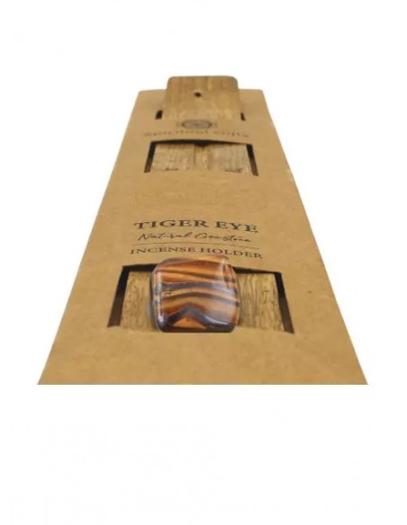 Brucia incensi in legno con Occhio di Tigre