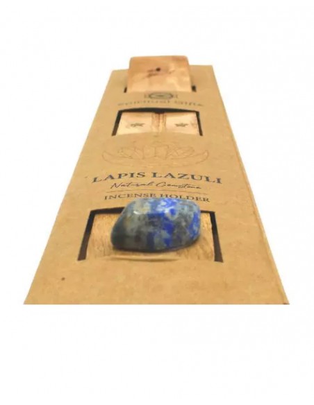 Brucia incensi in legno con Lapislazzuli