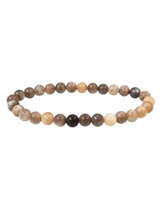 Braccialetto elastico Pietra di Luna Nera (Adularia)