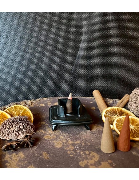 Stufetta media quadrata mod. H - diffusore di incenso a cono