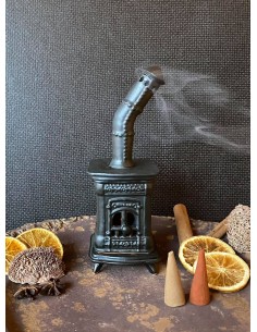 Stufetta media quadrata mod. H - diffusore di incenso a cono 2