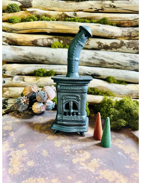 Stufetta media quadrata mod. H - diffusore di incenso a cono