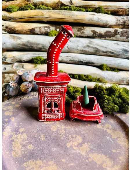 Stufetta media quadrata mod. H - diffusore di incenso a cono