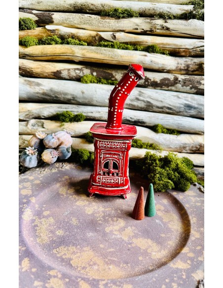 Stufetta media quadrata mod. H - diffusore di incenso a cono