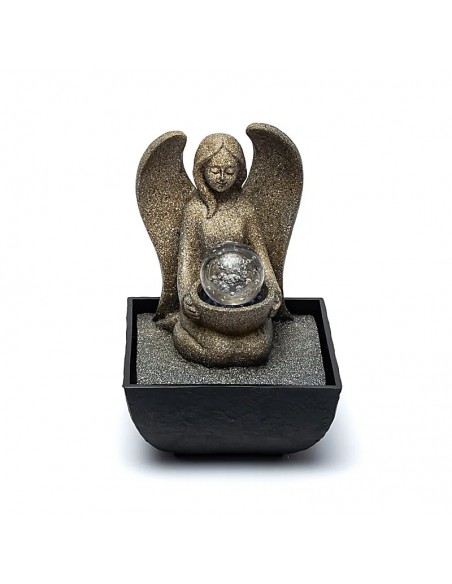 Fontana d'acqua Angelo con sfera