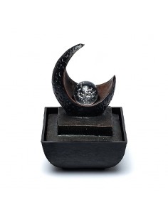 Fontana d'acqua Luna con sfera