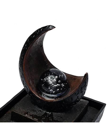 Fontana d'acqua Luna con sfera