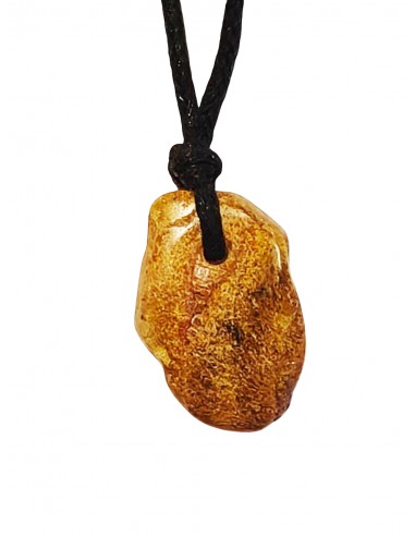 Amber gemstone pendant