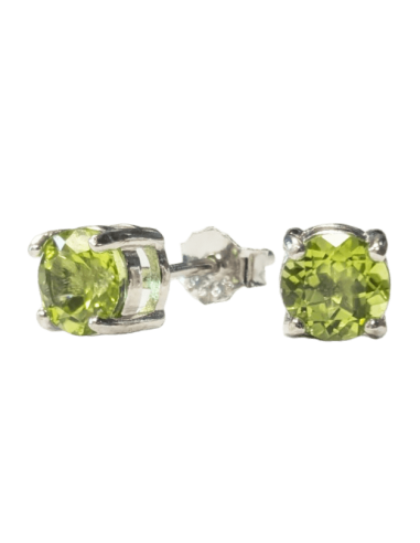 Orecchini in Argento 925 con Peridoto sfaccettato AA
