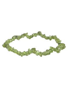 Braccialetto elastico Peridoto chips