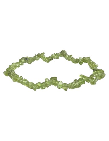 Braccialetto elastico Peridoto chips