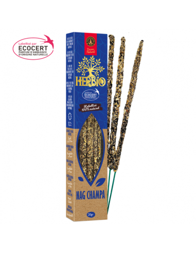 Nag Champa - Bastoncini di incenso Herbio - Ecocert