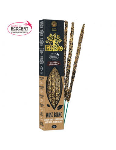White Musk - Herbio incense sticks -...